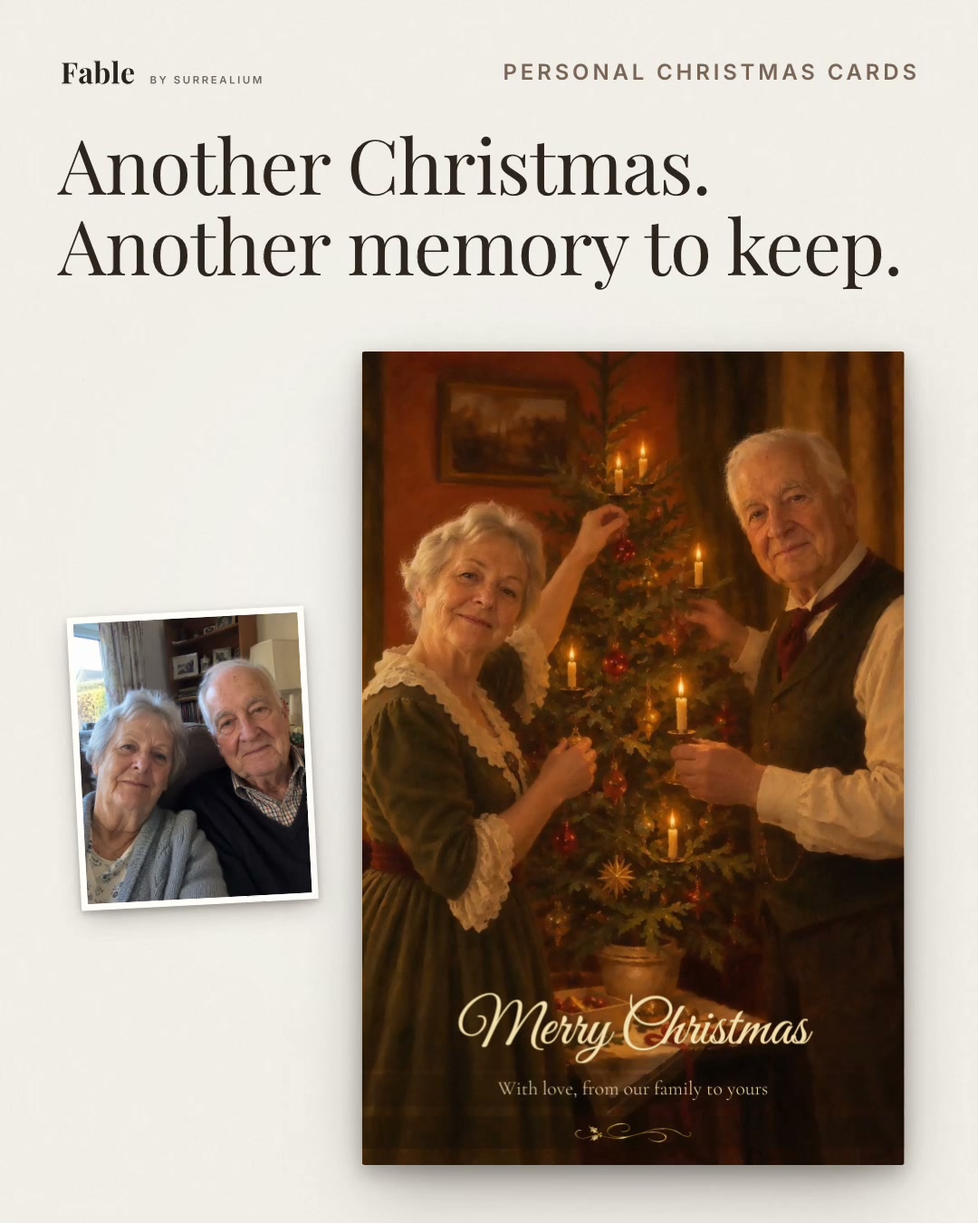 The two of you. A Christmas to keep.