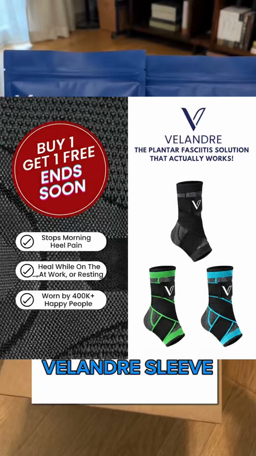 Velandre Arden — Arch Support Foot Sleeve