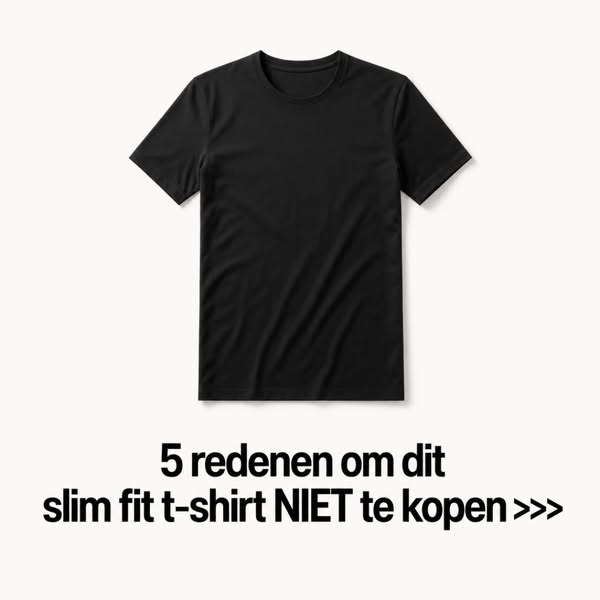 5 redenen om dit t-shirt niet te kopen