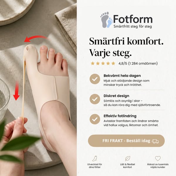 Trött på obekväma skor och fotstöd som inte fungerar?