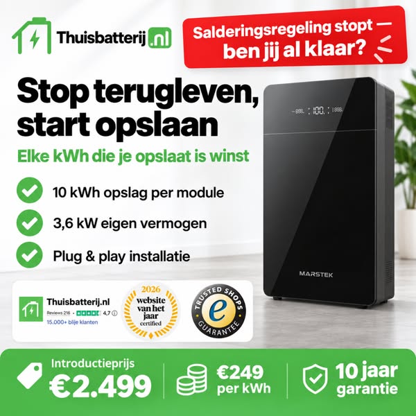 Stop terugleven, start opslaan — salderen stopt