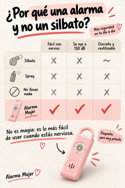 La alarma que sí usas cuando estás nerviosa