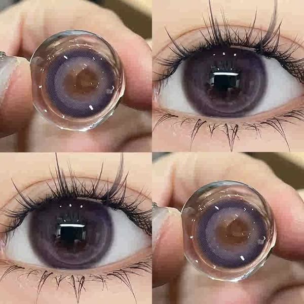 Grape Sauce Purple Blue Contact Lenses(6months wear) -2.00