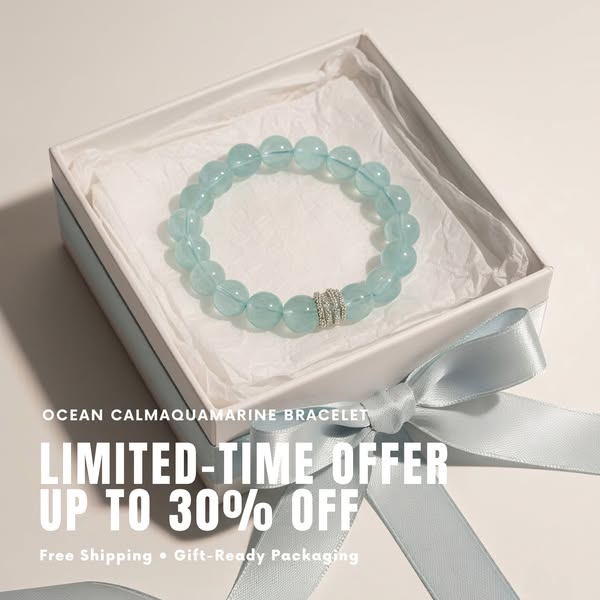 Ocean Calm Aquamarine Bracelet
