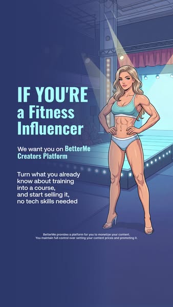 Launch your online business with BetterMe Creator Platform now!