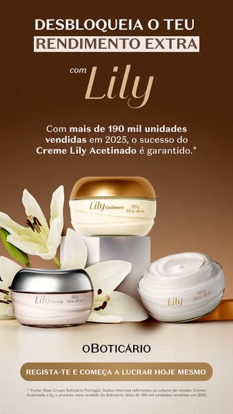 Lucra até 40% com Lily