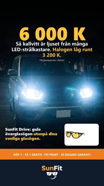 Glasögon för mörkerkörning