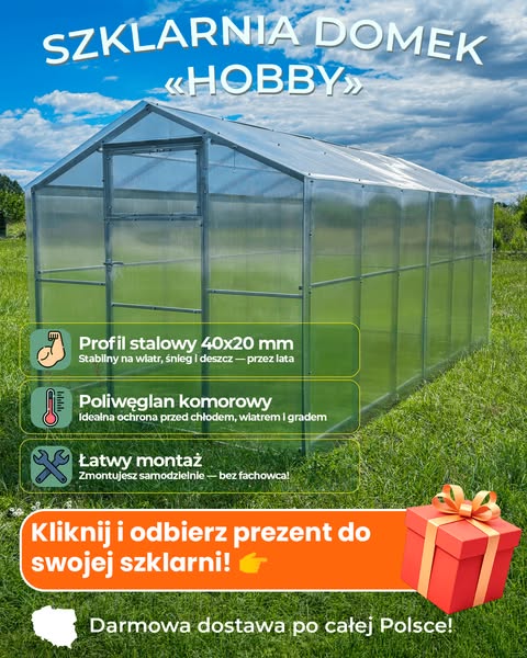 Szklarnia na 10+ lat — prosto od producenta