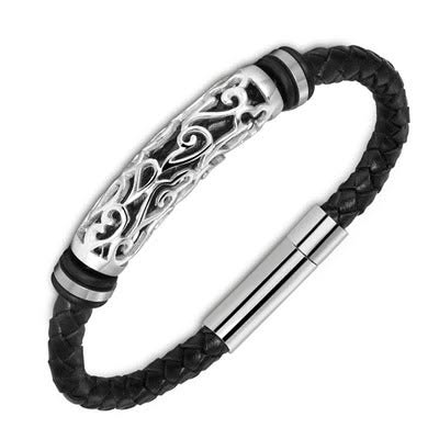 Punk Polished Titanium Men Bracelet