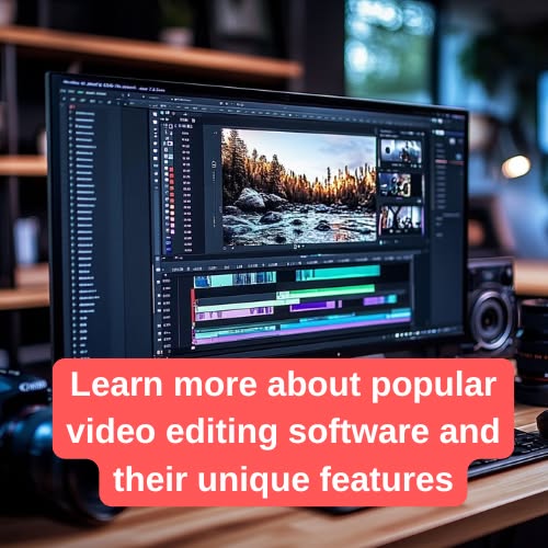 Learn more about popular video editing software and their unique features