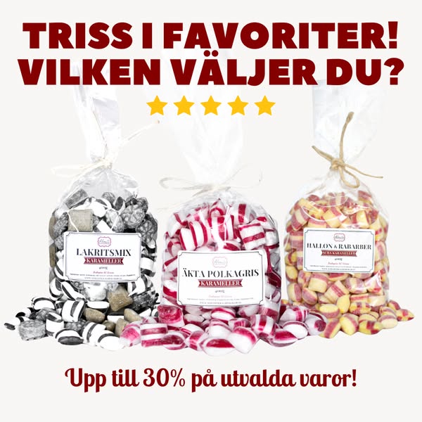 Spara upp till 30% på utvalda varor!