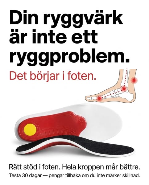 Din ryggvärk börjar i foten