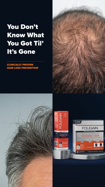 Hair Growth with FOLIGAIN® Minoxidil and Trioxidil®