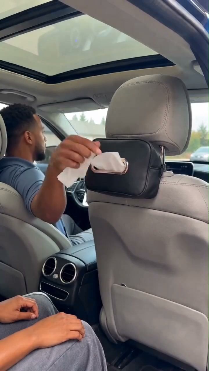 Hanging Silicone Car Tissue Box Holder
