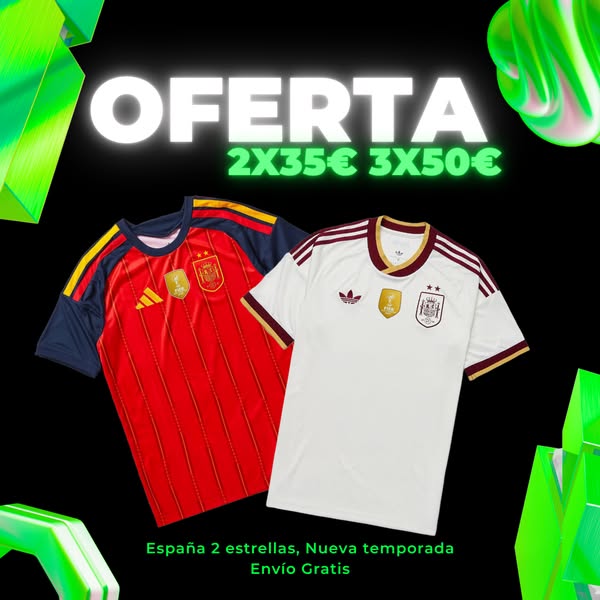 2 x 35€ - 3 x 50€ - Camisetas de Futbol