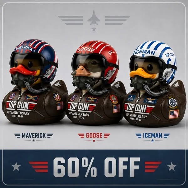 Top Gun 40th Anniversary Maverick Pilot Duck
