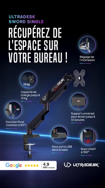 UltraDesk SWORD SINGLE