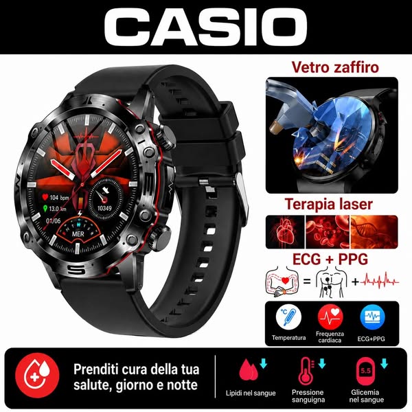 Orologio intelligente CASIO® per la salute | Monitora i tuoi dati di salute quotidiani in tempo reale