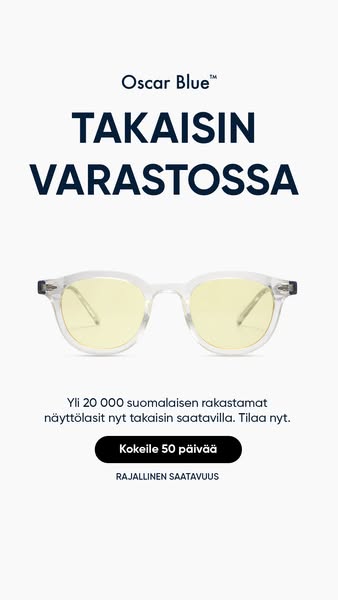 Toimistotyön "suojalasit"