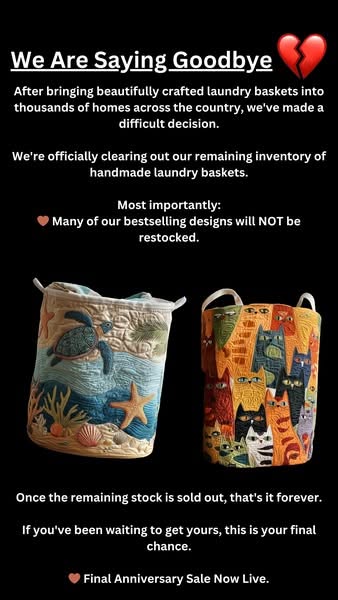 A unique, hand-sewn basket