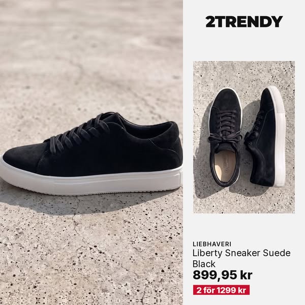 Liebhaveri Liberty Sneaker Suede Black