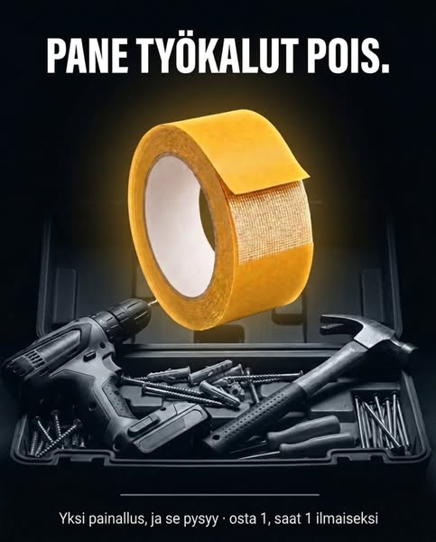 Vahvistettu kuituverkko — ei tavallinen teippi.