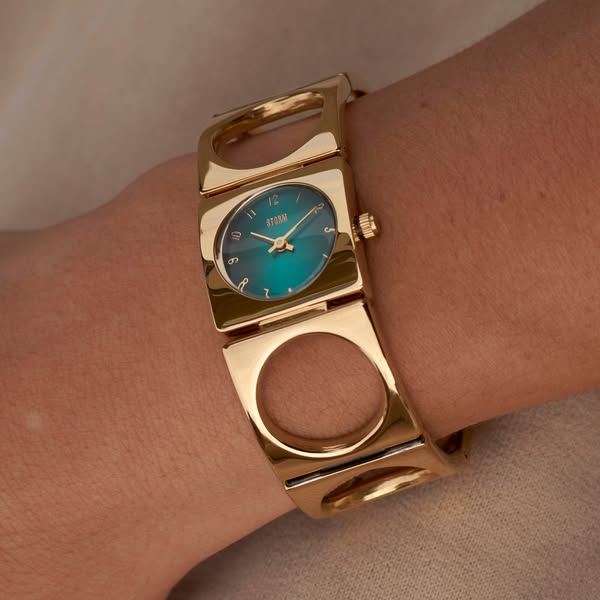 Women's STORM Watch GROOVY V2 GOLD TEAL (47554/GD/T) - StormWatches.com