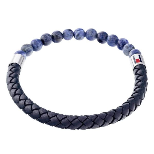 Βραχιόλι Tommy Hilfiger 2790475 Μπλε Δερμάτινο Με Χάντρες