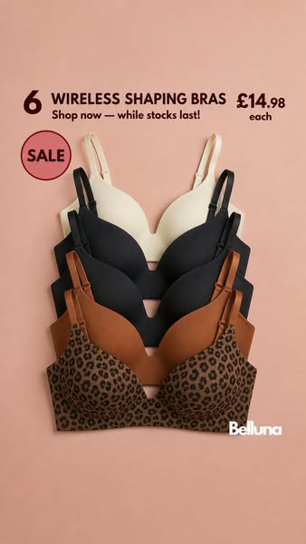 No underwire. No digging in. No pinching.