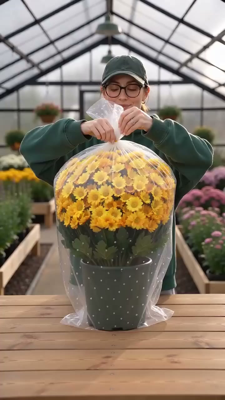 – Chrysanthèmes artificiels d'extérieur