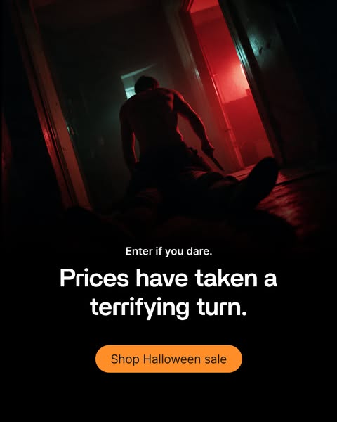 Halloween sale — up to 70% off