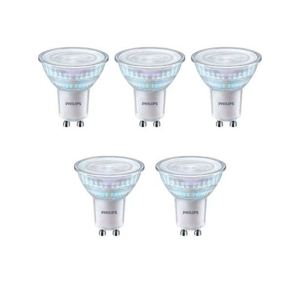 €18.90 3,7W Philips Master LED Spot GU10 | Dimbaar | 355lm | 2700K | 5 stuks.