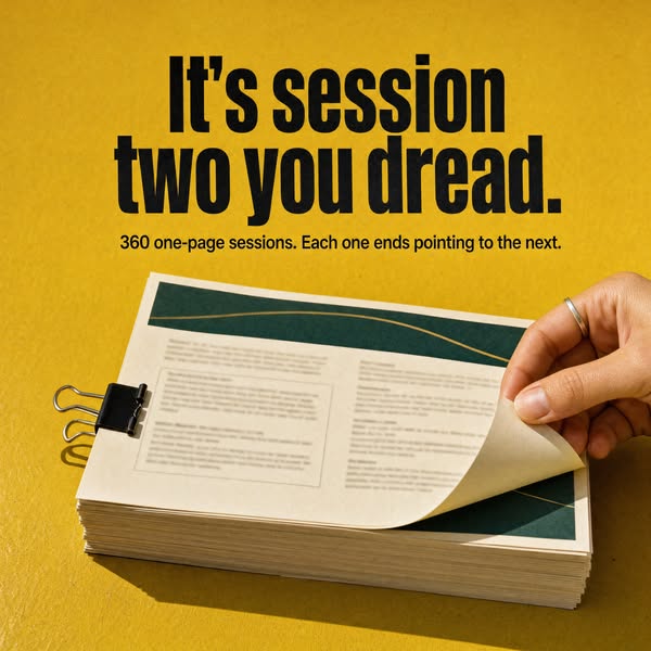 Session two used to be the hard part