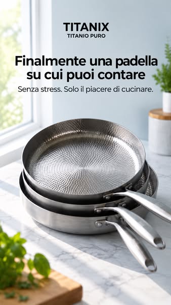 Cucinate sano, senza rivestimento chimico
