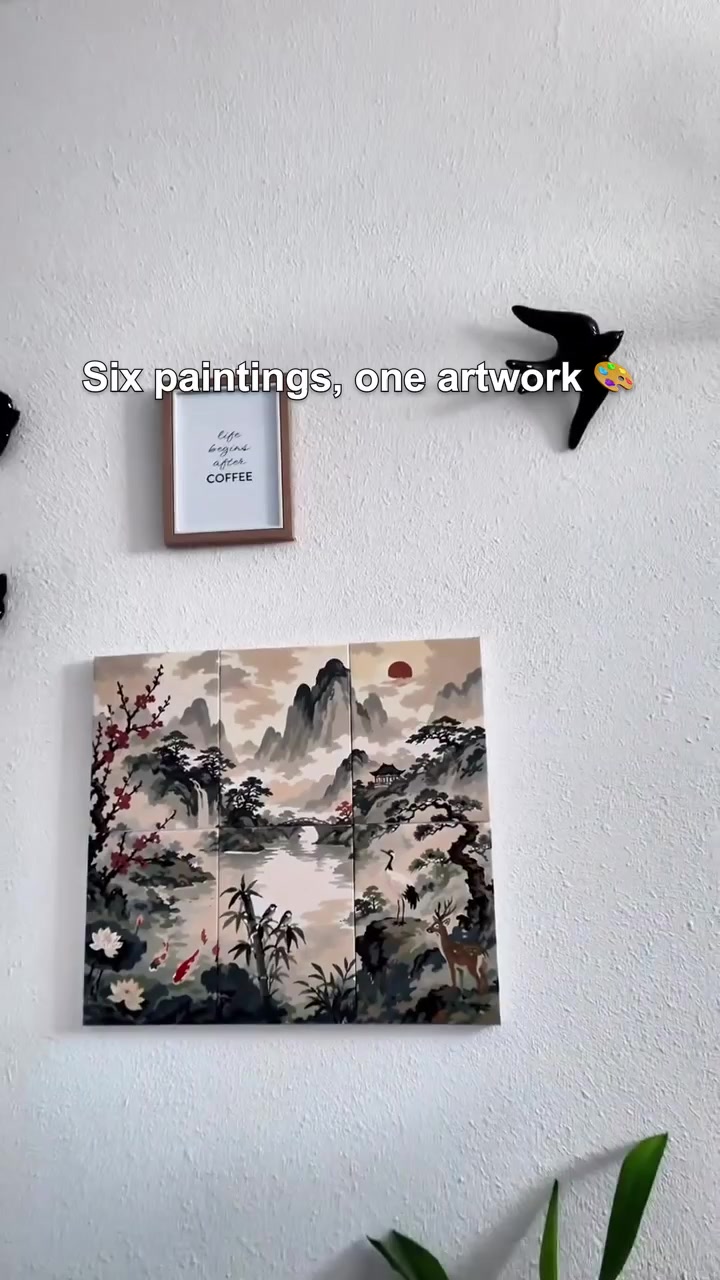 Six Small Paintings. One Artwork.