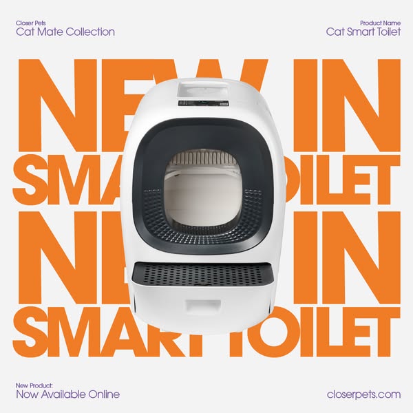 The All New Smart Automatic Litter Box