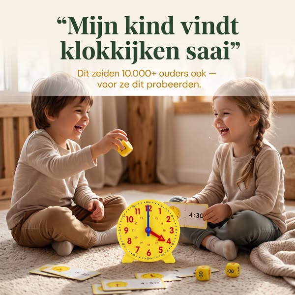Klokkijken wordt een spel, geen huiswerk