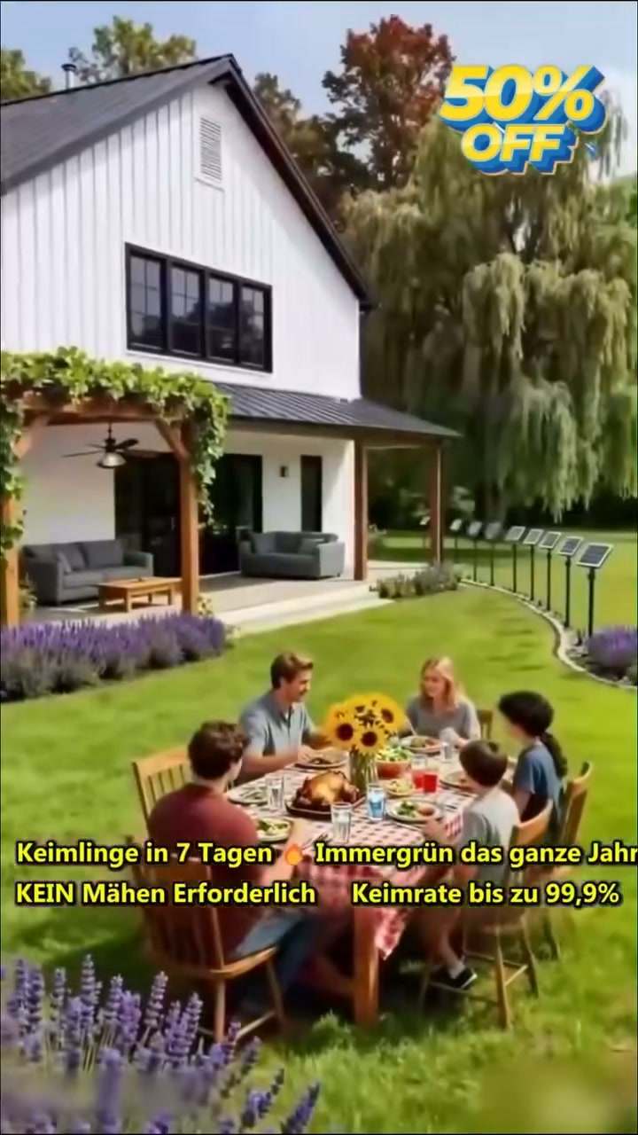 [99 % Keimrate in 7 Tagen] Mach Schluss mit kahlen Rasenstellen!