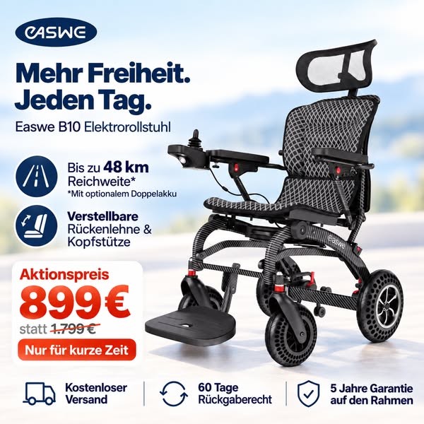 Easwe® B10 – Faltbarer Elektrorollstuhl