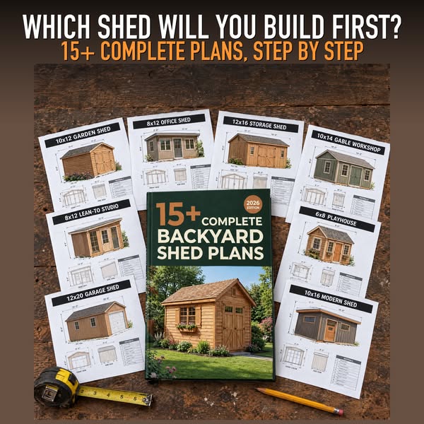 15+ Complete Backyard Shed Plans