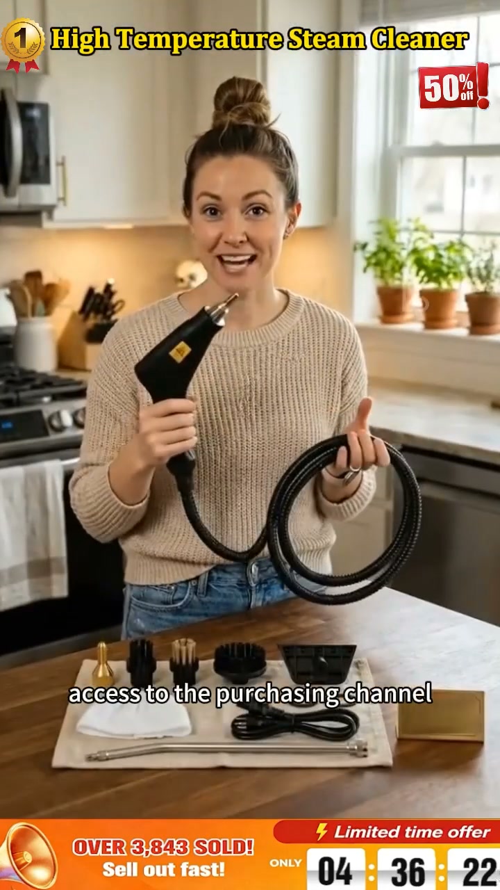 50% OFF! 2500W High-Pressure Steam Cleaner — Less Scrubbing, Deeper Cleaning