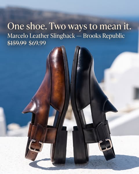 Marcelo Leather Slingback