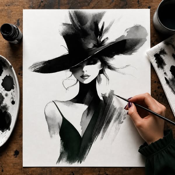 Learn the Classic French Art of Watercolor Fashion Illustration