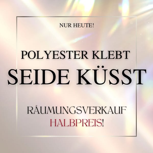 Halber Preis! Nur für 24 Stunden!