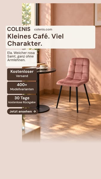 Kleines Café, schöner Sitzplatz