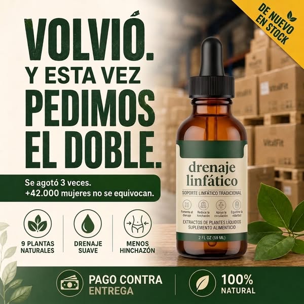 Gotas de Drenaje Linfático · Pagas al recibir