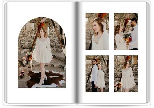 Photo Book Exclusive A4 Portrait - Minimal Boho Wedding