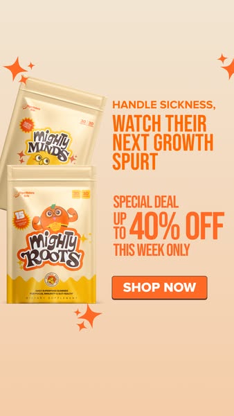 Two Gummies. Focus, Growth & Immune Support.