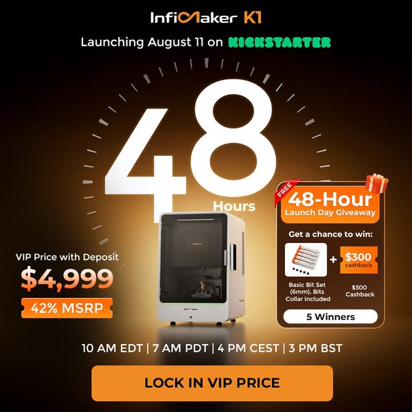 InfiMaker K1 | Launching on Kickstarter August 11 Save $3,600. Lock in the best offer!