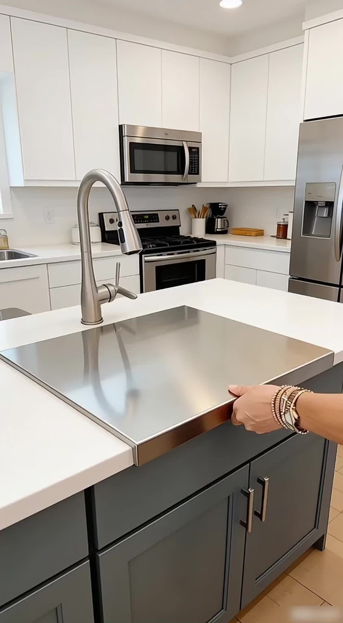 Stainless Steel Kitchen Cutting Board